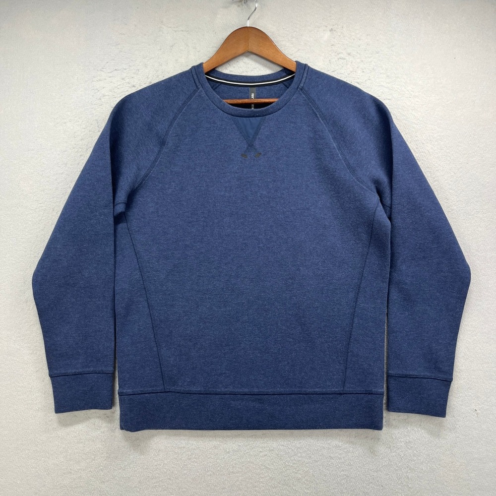 Ten Thousand Recover Crew Mens M Blue Sweatshirt Pullover Scuba Knit Activewear
